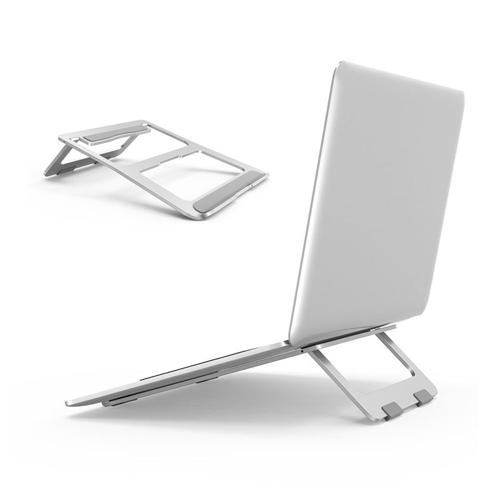 Foldable Aluminum Alloy Laptop Stand for Laptops 11-15.6in, Silver