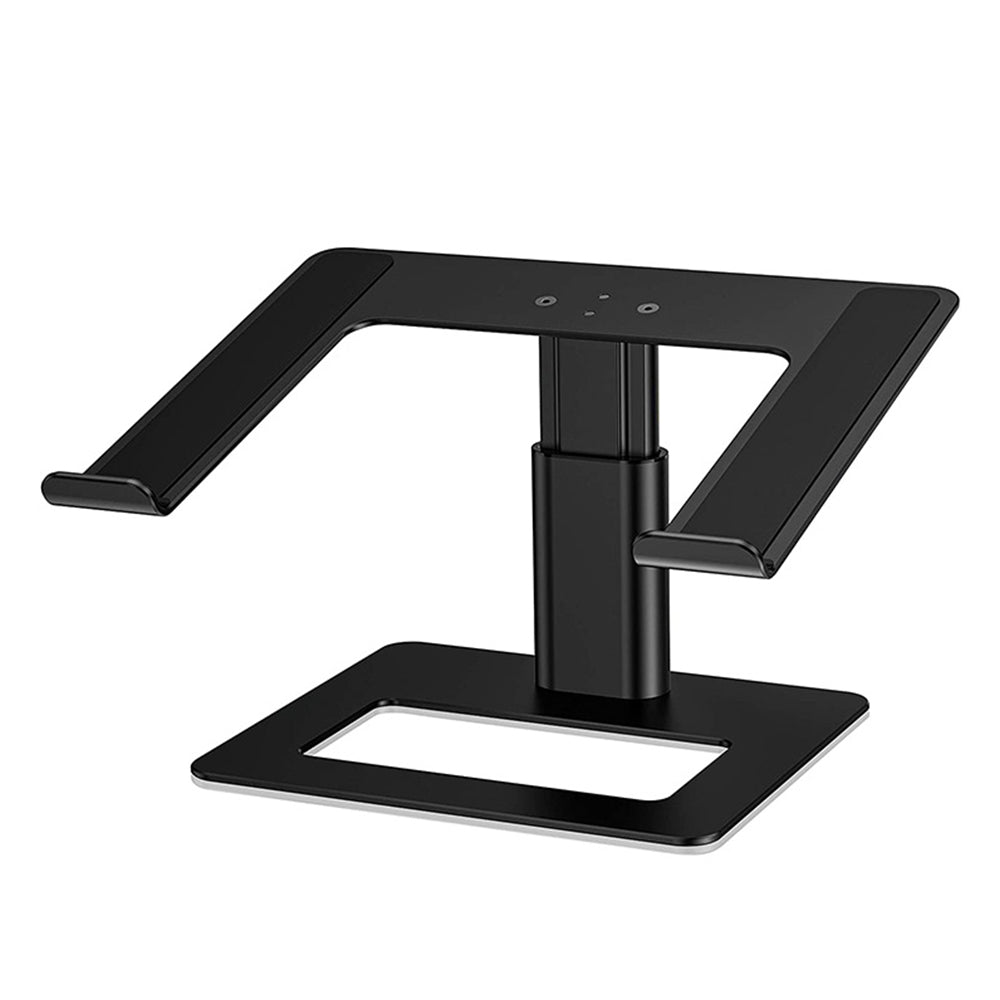 Laptop Stand, Height Adjustable Laptop Riser, Aluminum Alloy Notebook Holder for Desk, Compatible with 13-17in Laptop, Black