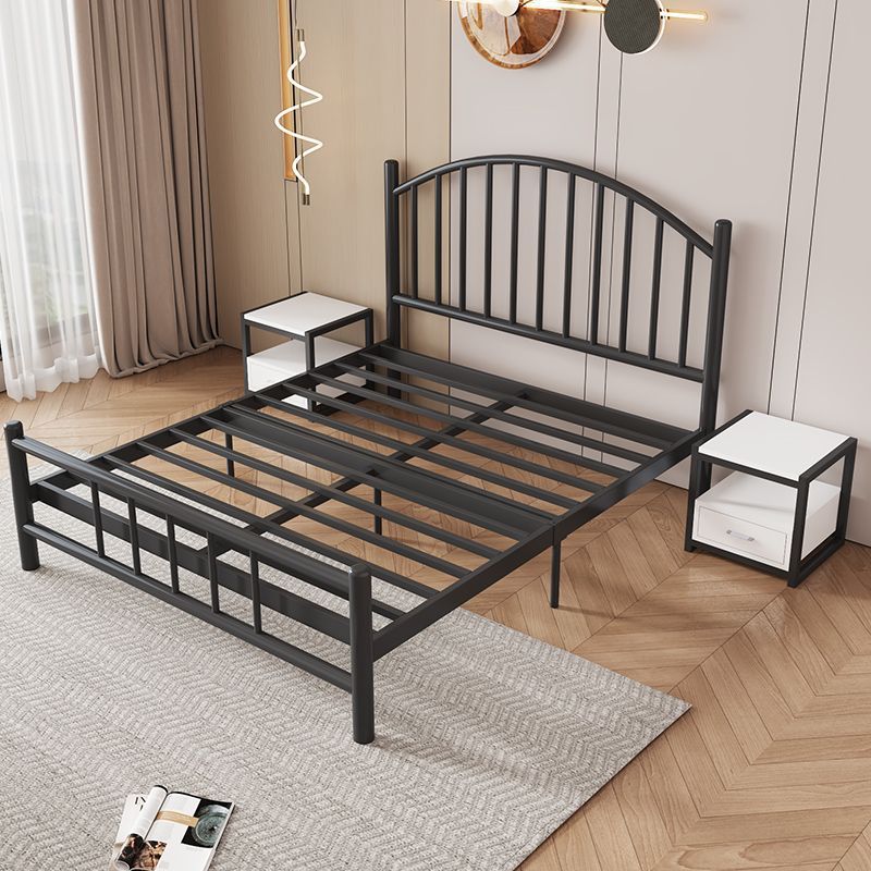 Platform Bed Frame, Strong Metal Slats Support Mattress Foundation, No Box Spring Needed, Black