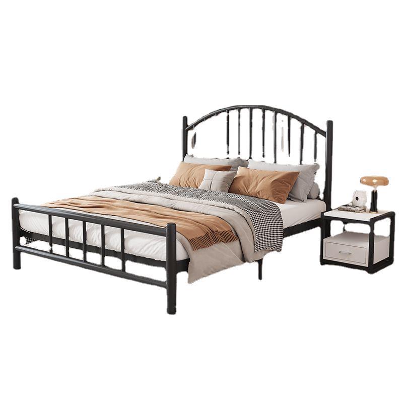 Platform Bed Frame, Strong Metal Slats Support Mattress Foundation, No Box Spring Needed, Black